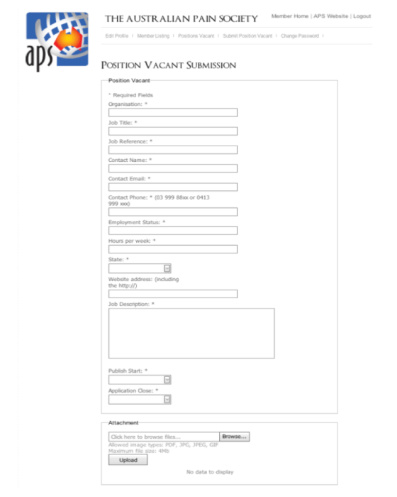 New Features_Position Vacant Screen